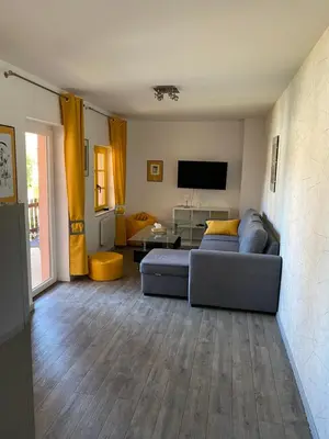 Coin salon dans l'établissement Guesthouse Les 3 Chateaux