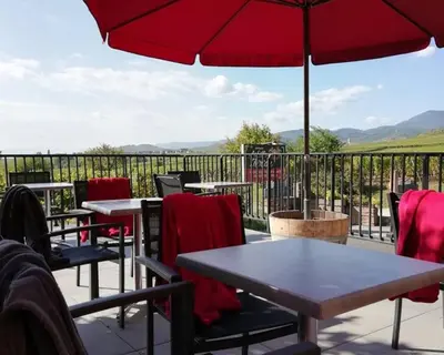 Vue générale sur la montagne ou vue sur la montagne depuis le B&B/chambre d'hôtes
