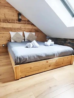 Un ou plusieurs lits dans un hébergement de l'établissement Gîte nature & calme au pied des sentiers, 10 km Gérardmer - 8 à 11 pers