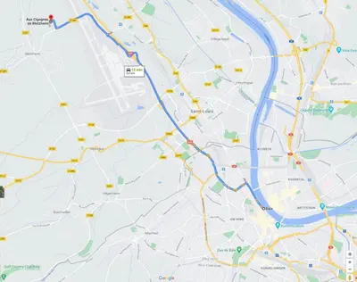 Plan de l'établissement Aux cigognes de Blotzheim