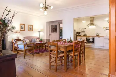 Coin salon dans l'établissement Maison cosy à Kientzheim + Parking