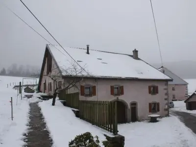 Plan de l'établissement Gîte paisible à 650m d'alt., nature, cheminée, 3 ch. près de Remiremont & Plombières, terrasse, grand terrain - FR-1-589-50