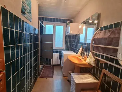Salle de bains dans l'établissement Maison chaleureuse entre Saint-Dié et Gérardmer - FR-1-589-36