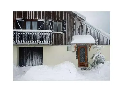 L'établissement Gîte nature, 15 km de Gérardmer, randonnée, ski, jardin, terrasse, BBQ, équipements bébé inclus - FR-1-589-64 en hiver