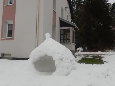 L'établissement Gîte en pleine nature, proche de La Bresse avec activités familiales, terrasse et poêle à bois - FR-1-589-70 en hiver