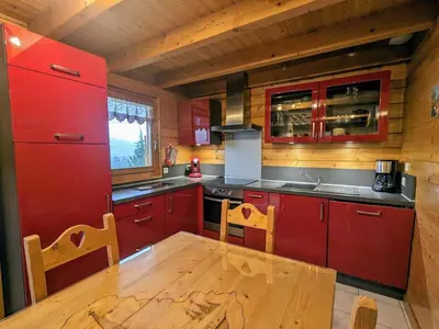 Plan de l'établissement Chalet confortable à Cleurie avec WIFI, cheminée et terrasse - FR-1-589-71