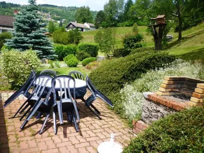 Jardin de l'établissement Gîte confortable à La Bresse, proche centre-ville, nature et activités - FR-1-589-97