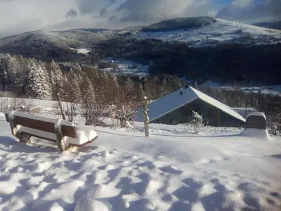 L'établissement Charmant studio dans ferme avec terrasse et parking - montagnes des Vosges - FR-1-589-164 en hiver