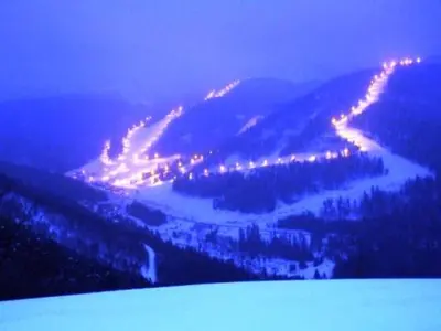 Vue générale sur la montagne ou vue sur la montagne depuis la maison de vacances