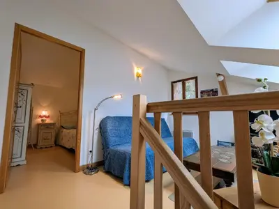 Un ou plusieurs lits dans un hébergement de l'établissement Gîte Authentique en Ferme Vosgienne, Nature et Confort près de Gérardmer - FR-1-589-211