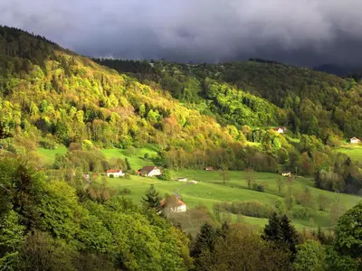 Paysage naturel près de la maison de vacances