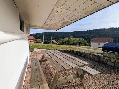 Vue générale sur la montagne ou vue sur la montagne depuis la maison de vacances