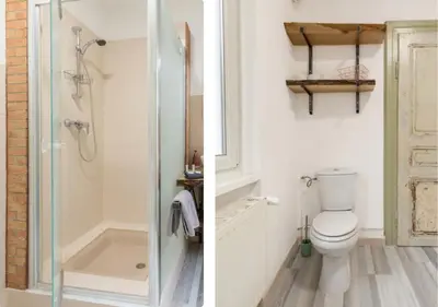 Salle de bains dans l'établissement Thann Colmar - 1 chambre - 5 pers - Parking
