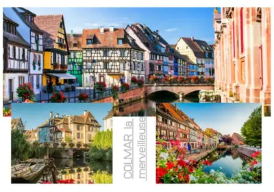 Vue générale sur Colmar ou vue de la ville depuis l'appartement