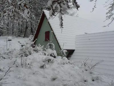 L'établissement Gite de la Lisière du Bois en hiver