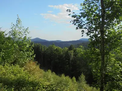 Paysage naturel près de le camping