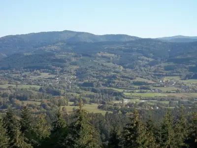 Paysage naturel près de le camping