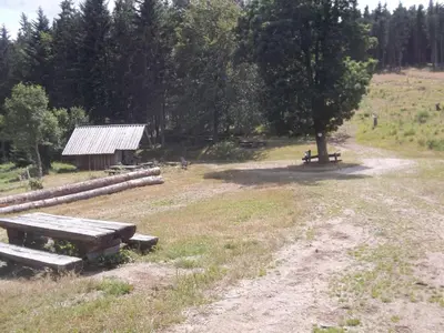 Paysage naturel près de le camping