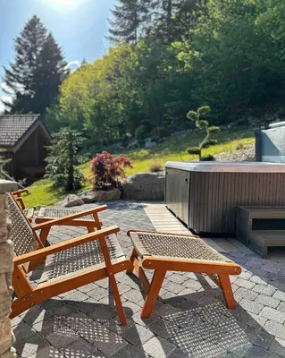Paysage naturel près de la maison de vacances