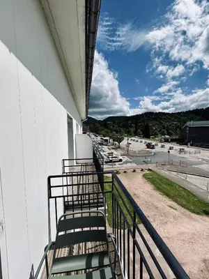 Vue générale sur la montagne ou vue sur la montagne depuis l'appartement