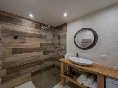 Salle de bains dans l'établissement Gîte Cosy L'Ecrin du Ried PROCHE EUROPA-PARK