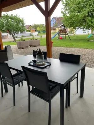 Jardin de l'établissement Gîte Cosy L'Ecrin du Ried PROCHE EUROPA-PARK
