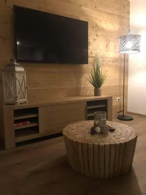 Télévision ou salle de divertissement dans l'établissement Gîte Cosy L'Ecrin du Ried PROCHE EUROPA-PARK