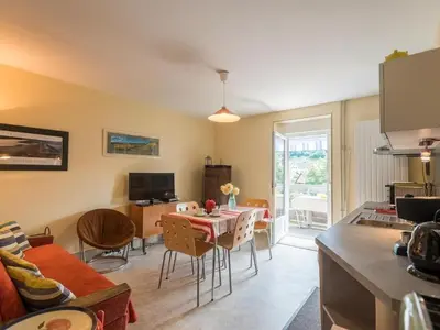 Télévision ou salle de divertissement dans l'établissement Appartements Maison Bellevue