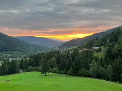 Paysage naturel près de le chalet
