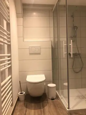 Salle de bains dans l'établissement Les appartements du Koifhus