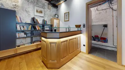 Cuisine ou kitchenette dans l'établissement Maison Le Clos Bartholdi