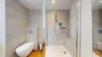 Salle de bains dans l'établissement Maison Le Clos Bartholdi