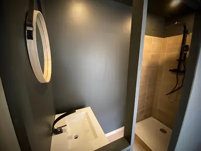 Salle de bains dans l'établissement Ma Montagne Chic 2