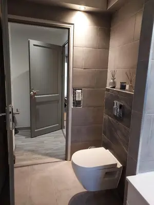 Salle de bains dans l'établissement Residence du Vieux Chateau jardin & parking gratuit