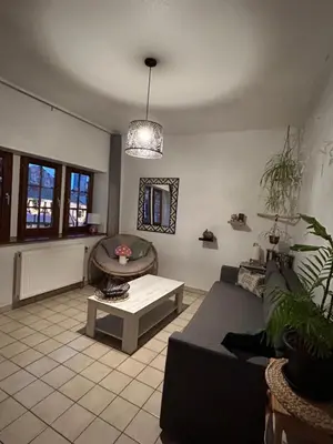 Coin salon dans l'établissement Charme,détente et vue imprenable en centre ville