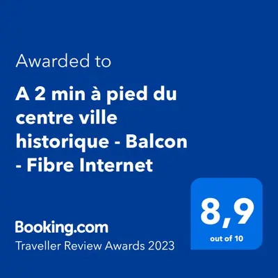 Certificat, récompense, panneau ou autre document affiché dans l'établissement Centre Ville - Balcon - Parking gratuit