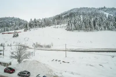 L'établissement Les Cimes de Belle Hutte en hiver