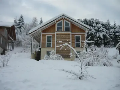 L'établissement chalet des pierres opalines en hiver