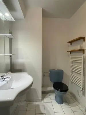 Salle de bains dans l'établissement F2 Florival 45m2, avec terrasse, route du vin et free parking