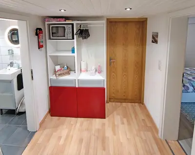 Cuisine ou kitchenette dans l'établissement Quiet Studio - Personal Welcome - Near Basel