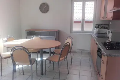 Cuisine ou kitchenette dans l'établissement Le Victoria à Eguisheim, 4-6 p, 3étoiles