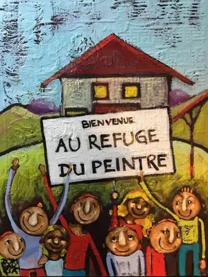 Enfants séjournant dans l'établissement Le refuge du peintre