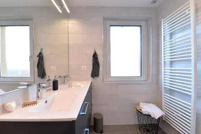 Salle de bains dans l'établissement Entre Ried et Rhin