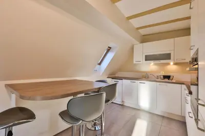 Cuisine ou kitchenette dans l'établissement Gîte -Coup de Cœur- 3 étoiles