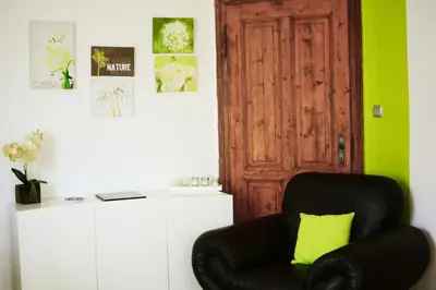 Coin salon dans l'établissement le gite d'Eliane