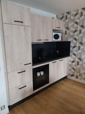 Cuisine ou kitchenette dans l'établissement f2 gerardmer