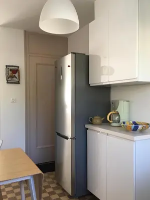 Cuisine ou kitchenette dans l'établissement Pyramides, maison de ville de charme 6pers, 2 Chambres, terrasse