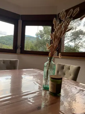Vue générale sur la montagne ou vue sur la montagne depuis la maison de vacances