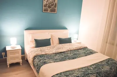 Un ou plusieurs lits dans un hébergement de l'établissement Le Blue St Léon : 2 pièces COZY Lit King Size WIFI