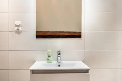 Salle de bains dans l'établissement Gite 